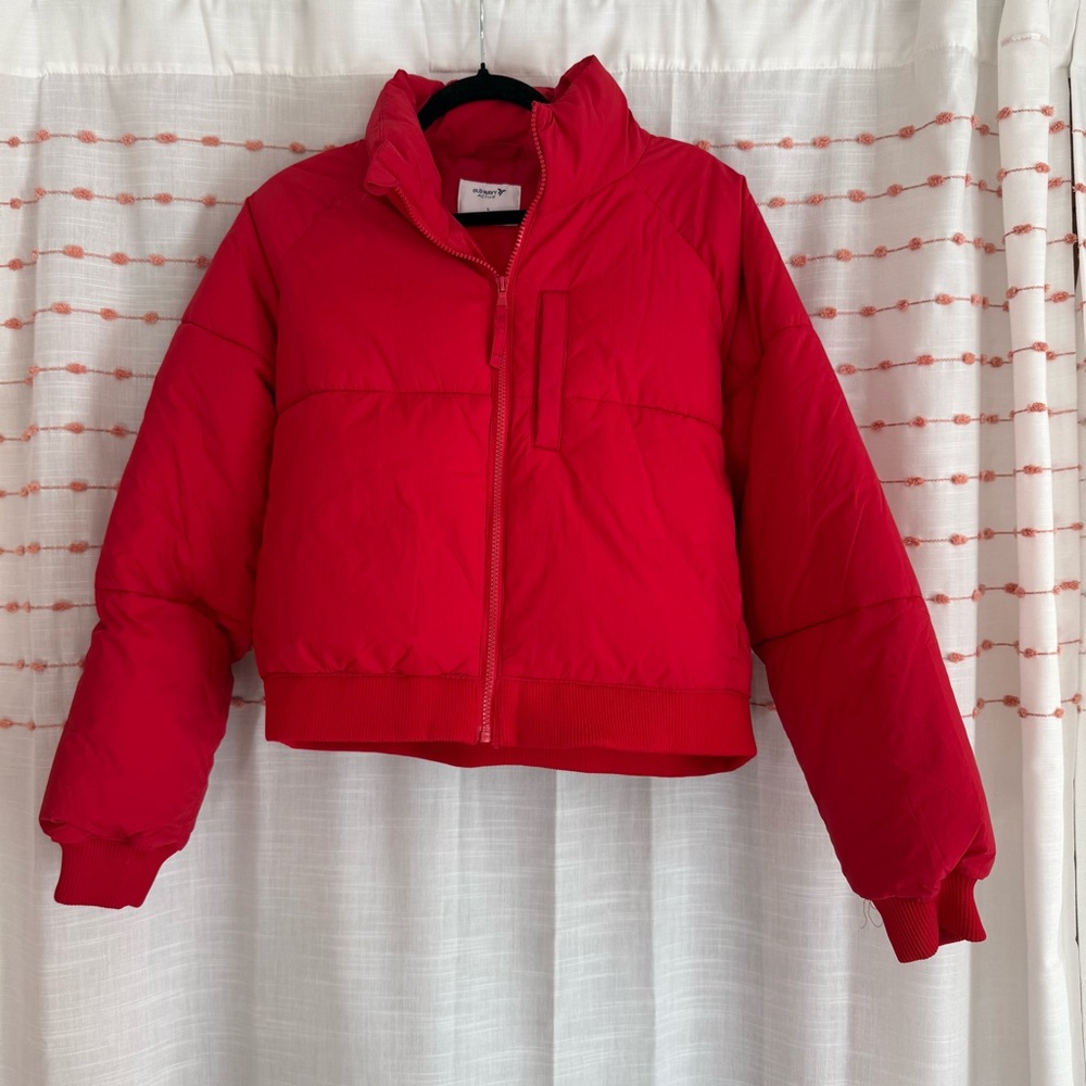 Old Navy Oversized Crop Puffer Jacket - Picture 4 of 5